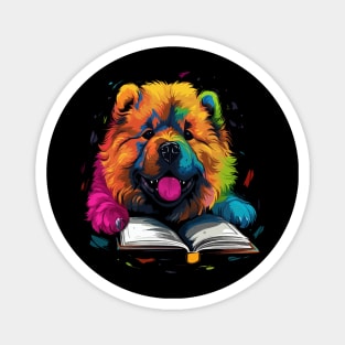 Chow Chow Reads Book Magnet